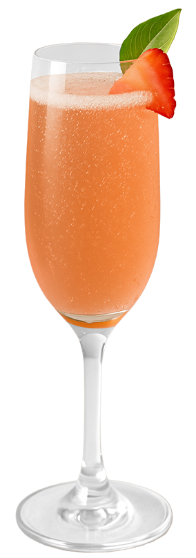 Blushing Bellini With Prosecco