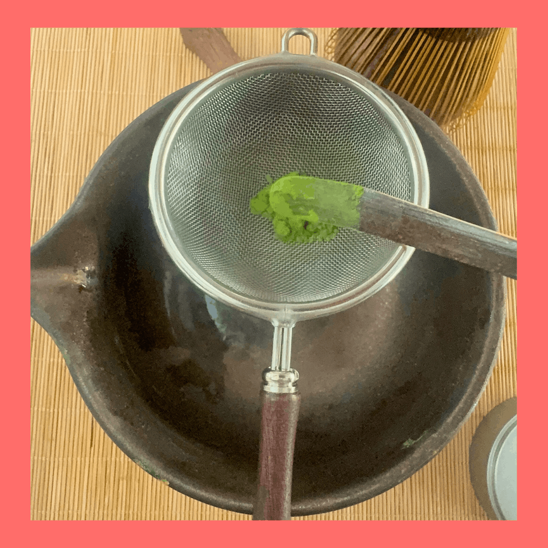 Harmony matcha ceremonial green tea whisked frothy in bowl Brook37