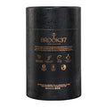 Emerald green Darjeeling green tea packaging front label Brook37