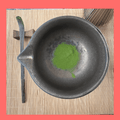 Harmony matcha being whisked with bamboo chasen preparation view Brook37