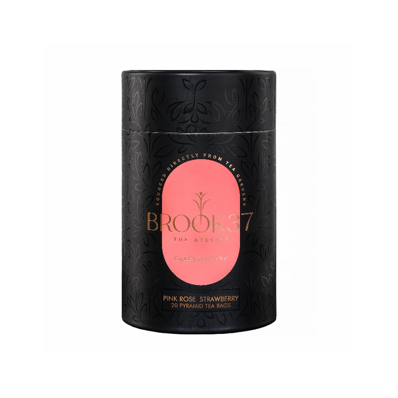 Pink Rose Strawberry Eco – Brook37 Floral & Fruity Caffeine Free Herbal Infusion