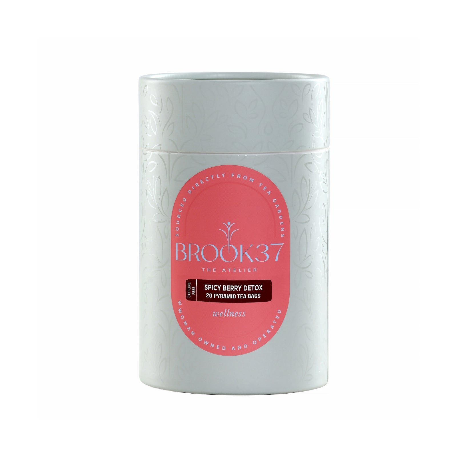 Spicy berry detox herbal wellness tea bags antioxidant rich blend Brook37